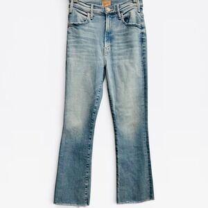 Mother The Hustler Ankle Fray Jeans Limited Edition Light Wash Size 26 High Rise